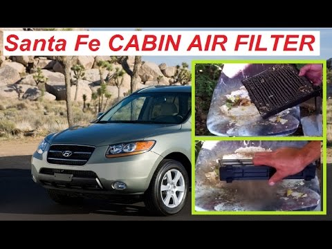 How to replace Cabin Air Filter on a Hyundai Santa Fe 2006-2012