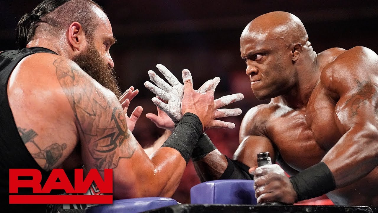 Braun Strowman vs. Bobby Lashley – Arm Wrestling Match