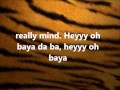 Tiger Boo Lyrics