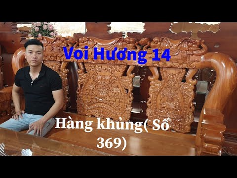 Hàng khủng Voi hương đá cột 14/6 món (Số 369) / Đồ Gỗ Trâm Anh /0794455222