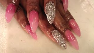 HOW TO CUT STILETTO NAIL SHAPE