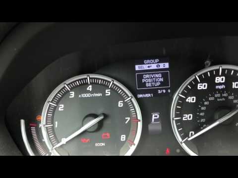 2016 Acura TLX maintenance reset