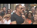 Jean-Claude Van Damme Shows Off His Moves at The Grove!