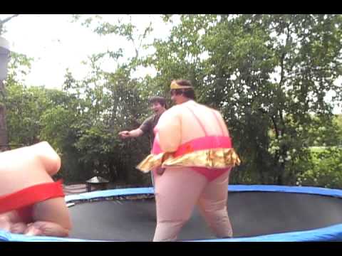 hilarious fat people pictures. 2 Fat People On Trampoline