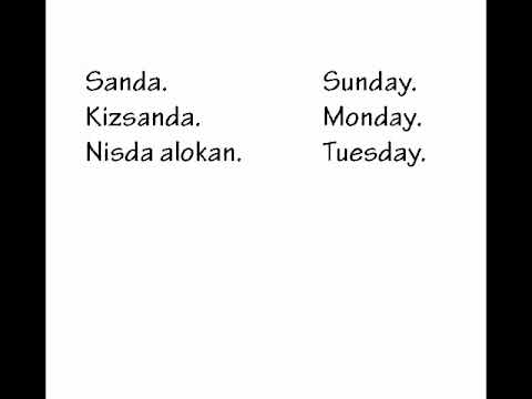 THE DAYS OF THE WEEK