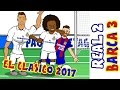 2-3! 🎤THE SHAPE OF MESSI🎤! Real Madrid vs Barcelona El Clasico 2017 Parody Goals and Highlights