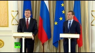 Совместная пресс-конференция Медведева и Баррозу