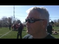 Utah co-offensive coordinator Dennis Erickson post Thursday's practice