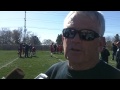Utah co-offensive coordinator Dennis Erickson post Thursday's practice