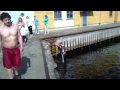 Stupid Norwegians having a swim