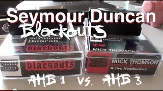 Seymour Duncan Blackouts: AHB-1 vs. AHB-3 - YouTube