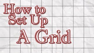 How to size up a drawing with a DIY grid 