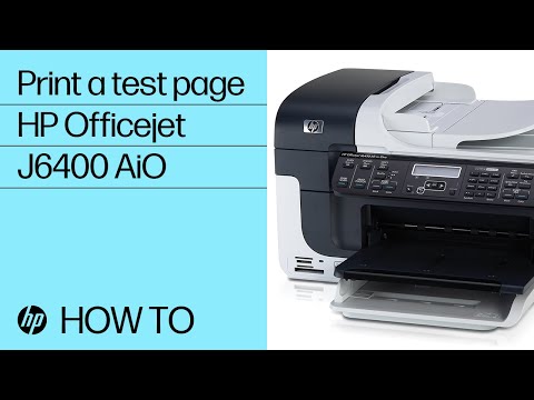 Print a Self Test Page - HP Officejet J6400 Series Printer Duration: 1:31. Total Views: 3,273