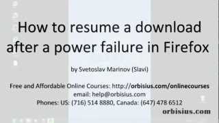 Resume firefox broken download