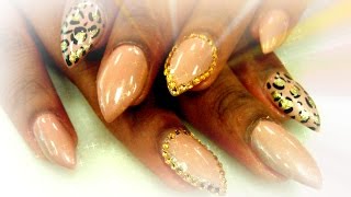 HOW TO ACRYLIC NAILS SHORT STILETTO ONE BALL METHOD TAP P1