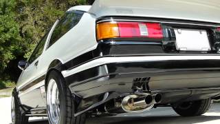 AE86 デフ上メイン60パイデユアルマフラー.mp4 - YouTube