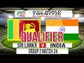 Cricket Game ICC T20 World Cup 2014 Super 8 Qualifier match - Sri Lanka v India Group 2 Match 24