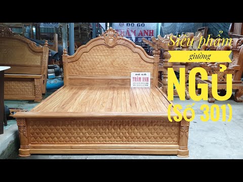 Cùng ngắm siêu phẩm giường Nữ Hoàng caro 1,8m gõ đỏ ( số 301) /Đồ Gỗ Trâm Anh/0794455222