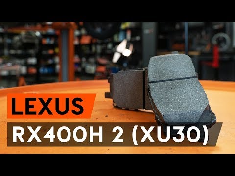 Как заменить тормозные колодки переднего дискового тормоза на LEXUS RX400h 2 (XU30) (AUTODOC)