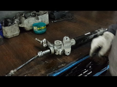 The reasons for the steering rack knocking. How to tighten the rail correctly