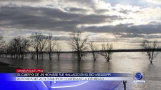 El cuerpo de un hombre fue encontrado sobre el río Mississippi