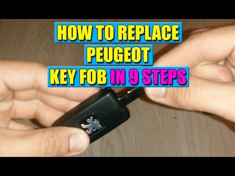 How to replace Peugeot key fob or key case in 9 steps!