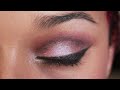 PINK EYESHADOW TUTORIAL ,MAKEUP FOR BROWN EYES