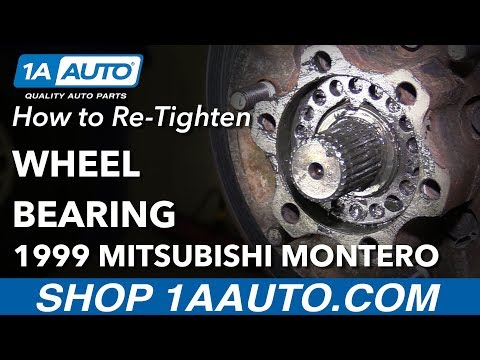 How to Re-Tighten Wheel Bearing 92-99 Mitsubishi Montero
