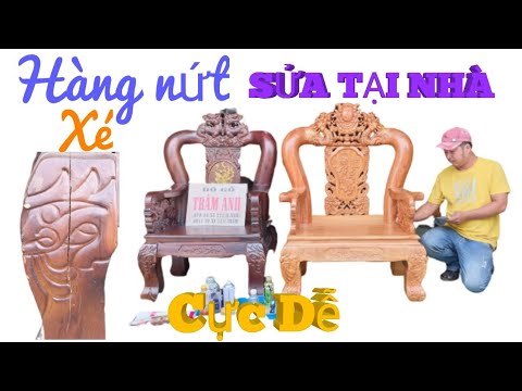 CÁCH xử lý đường XÉ, NỨT đồ gỗ do Sử Dụng lâu ngày TẠI NHÀ số 384/Đồ Gỗ Trâm Anh