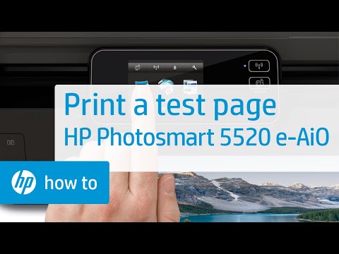 Printing a Test Page - HP Photosmart 5520 e-All-in-One Printer Duration: 2:01. Total Views: 3,291