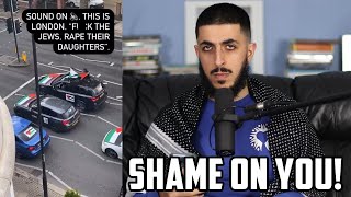ANTI SEMITIC THUGS EXPOSED BY PRO PALESTINIANS