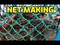 How To Make A Fishing Net - How to tie and repair a basic net for fishing