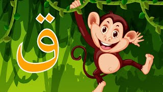 حرف القاف - قاف مثل قرد  - Arabic alphabet for kids qaf