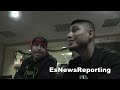 robert garcia and mikey garcia talk boxing EsNews Boxing