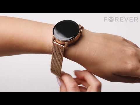 FOREVER ForeVive 4 SB-350 pametna ura, 1.32" zaslon, Bluetooth, Android + iOS, klicanje, baterija, aplikacija, IP67, merjenje aktivnosti, analiza spanca, športni načini, črna (Carbon Black)