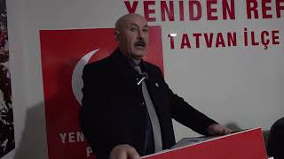 Yeniden Refah Partisi Tatvan Belediye Başkan Adayını Açıkladı