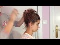 Peinados fáciles: cómo hacer un moño alto - peinar un moño alto casual