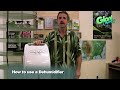 How to use a Dehumidifier in your indoor grow room