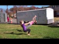 7 and 9 Year Old Gymnastics Tumbling!