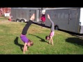 7 and 9 Year Old Gymnastics Tumbling!