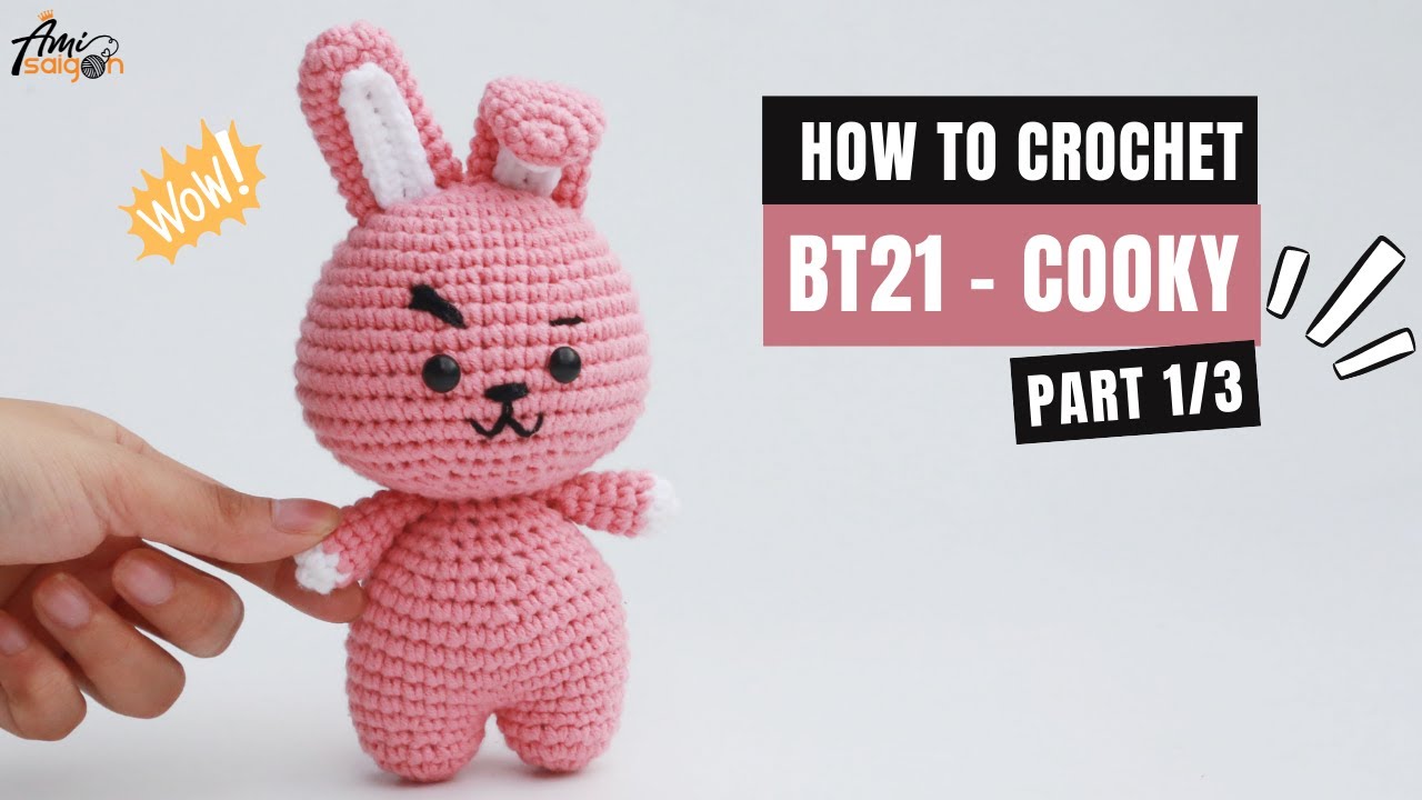 Crochet Your Own Cooky BT21 with AmiSaigon’s Free Tutorial Video