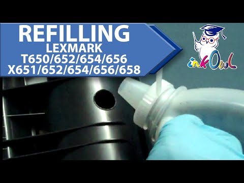 How To Refill LEXMARK T650, T652, T654, T656, X651, X652, X654, X656, X658 Toner Cartridges