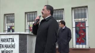Adnan Köşker ve Mustafa Güler Atatürk Anadolu Lisesi Bayrak Töreni