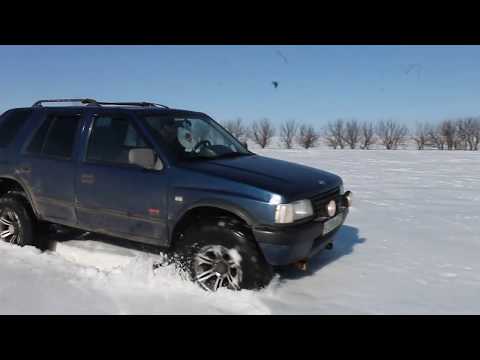 Opel Frontera A Маленькая вылазка,последний снег
