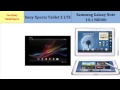 Sony Xperia Tablet Z LTE Vs Samsung Galaxy Tablet Note 10.1 N8000, Details comparison