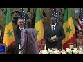 President Obama and President Sall of Senegal Exchange Toasts