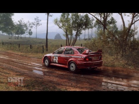 4К Dirt Rally 2.0 Deluxe Edition Mitsubishi грязь дождь замедление