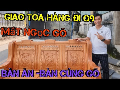 Giao Toa Bàn Ghế Gõ -Bàn Cúng Gõ Đi Quận 9