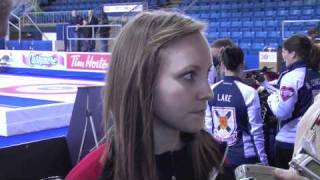 2011 Scotties Tournament of Hearts Page Playoff 3v4 Media Scrum
