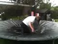 fionas puddle on the trampoline